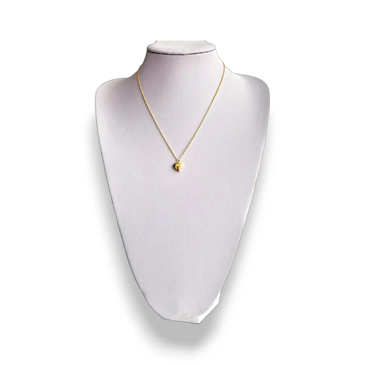 Moonstone heart pendant necklace, gold-plated sterling silver, view 2