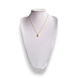 Moonstone heart pendant necklace, gold-plated sterling silver, view 2