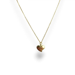 Moonstone heart pendant necklace, gold-plated sterling silver, view 4