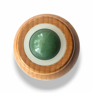 Jade face roller, natural stone skincare tool, view 3
