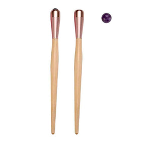 Amethyst massage stick, natural stone skincare tool, view 2