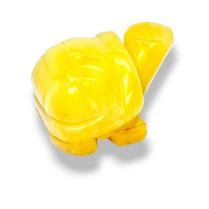 Carved crystal turtle figurine, view 2