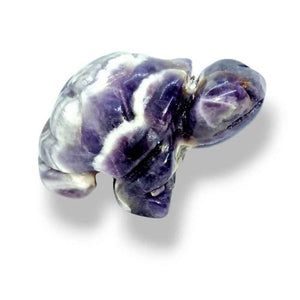 Carved crystal turtle figurine, view 3
