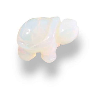 Carved crystal turtle figurine, view 4