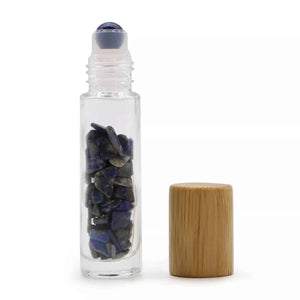 Gemstone essential oil roller bottle, view 5
