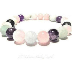 Custom crystal bracelet, choose 3 stones, view 3