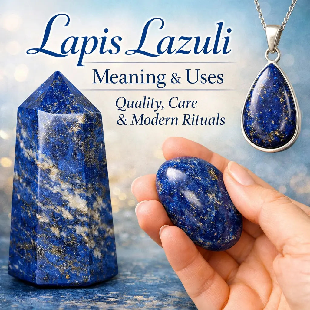 Polished lapis lazuli, deep blue natural stone with golden pyrite flecks