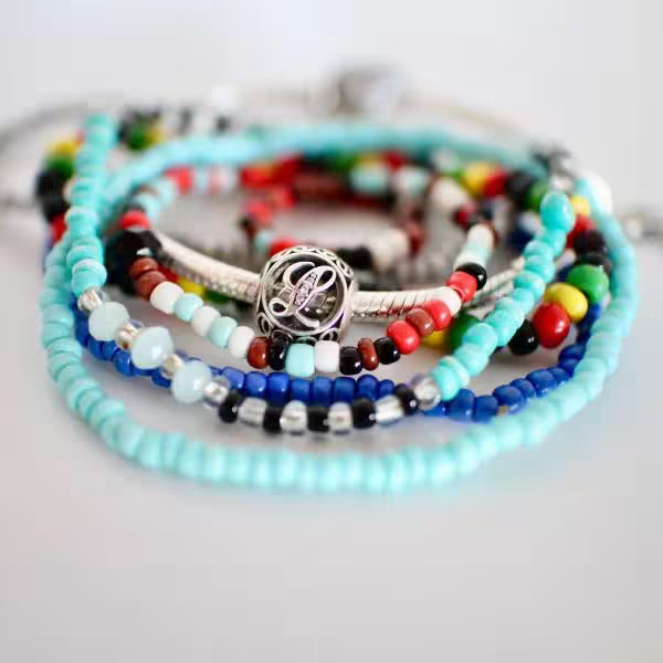 Colourful beaded Miyuki friendship bracelets