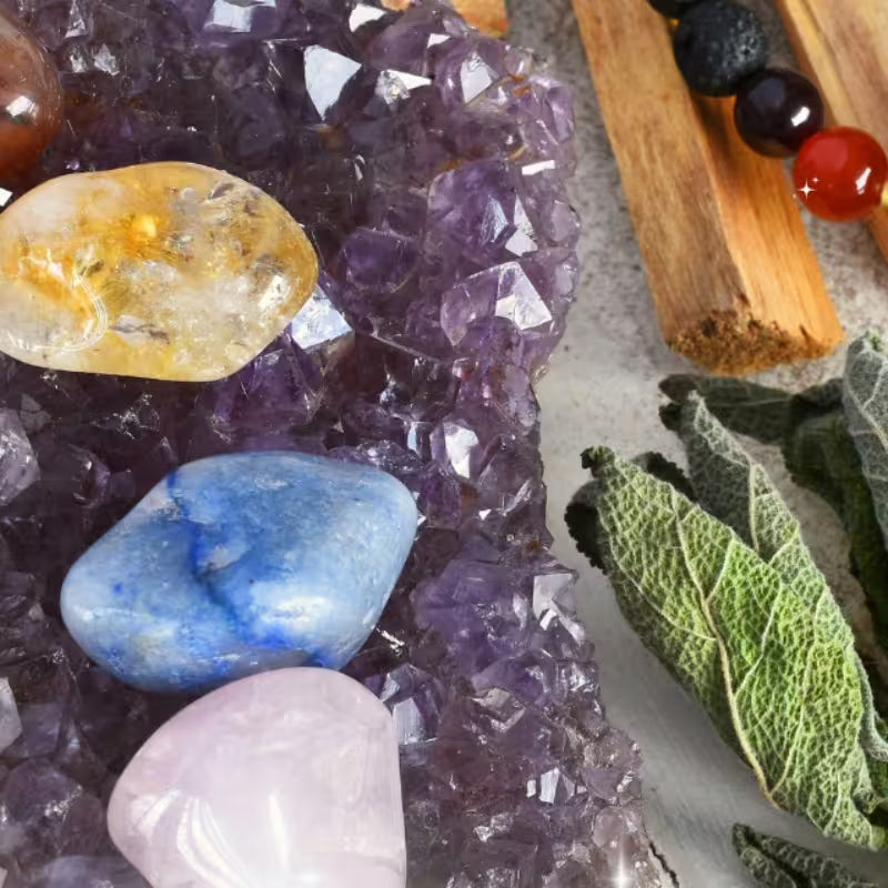 Outlet natural crystals with minor imperfections