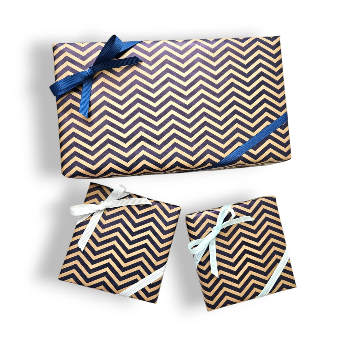 Gift wrapping service, wrapped item with ribbon, view 2