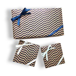 Gift wrapping service, wrapped item with ribbon, view 2
