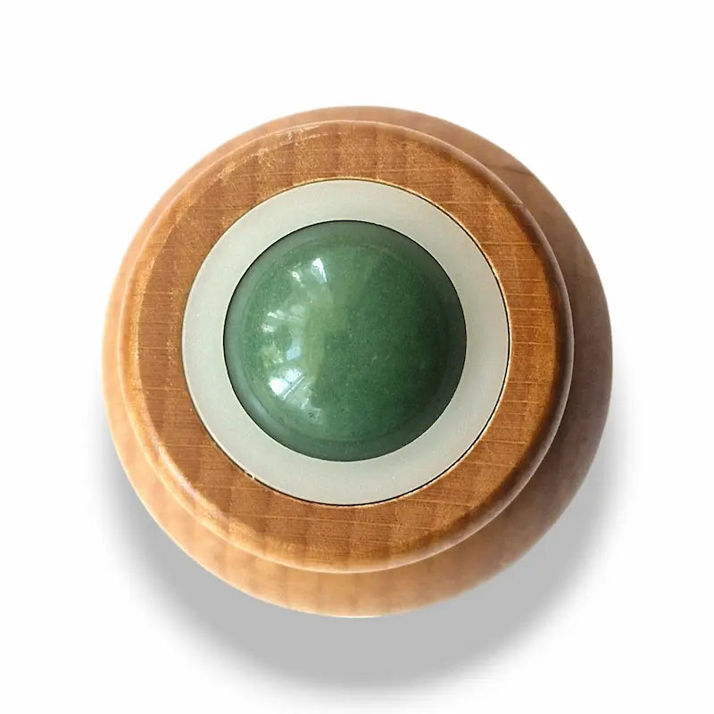Jade face roller, natural stone skincare tool, view 3