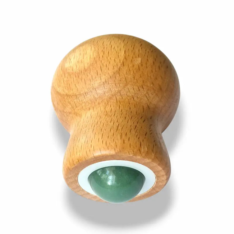 Jade face roller, a natural stone skincare tool