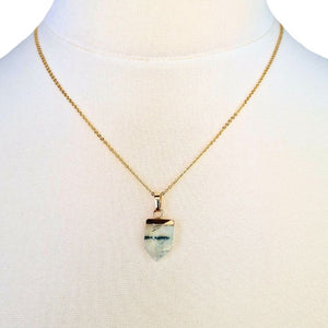 Crystal arrow pendant necklace, choose your stone, view 2