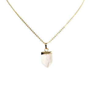 Crystal arrow pendant necklace, choose your stone, view 4