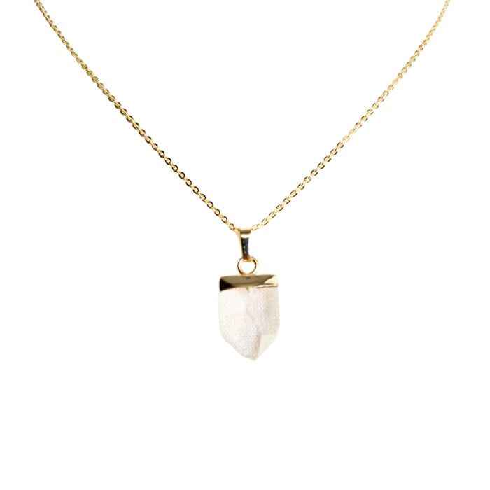 Crystal arrow pendant necklace, choose your stone, view 4