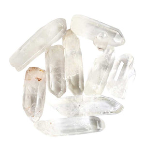 Clear quartz polished points, clear, view 2
