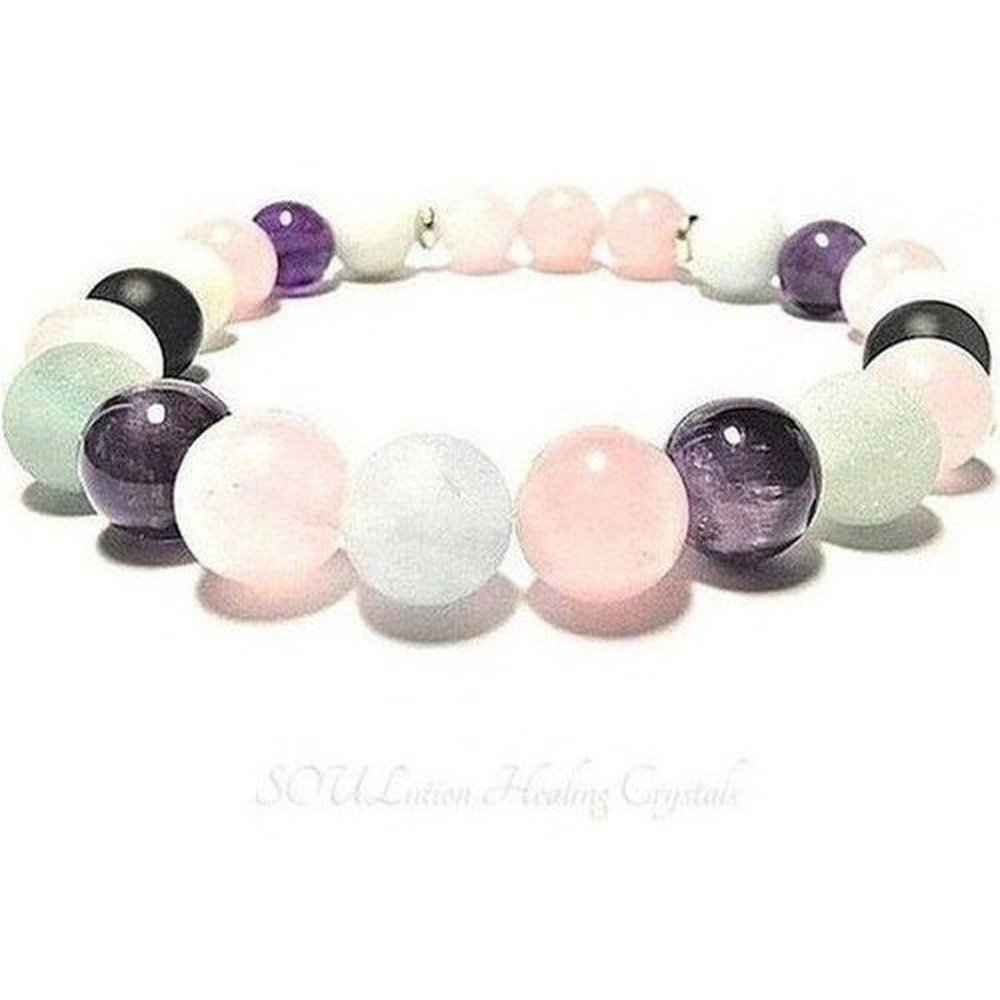 Custom crystal bracelet, choose 3 stones, view 3