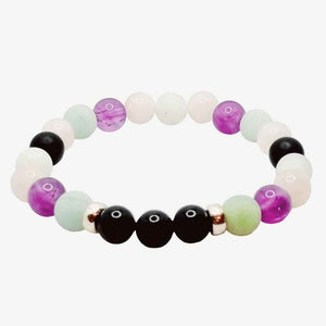 Custom crystal bracelet, choose 3 stones, view 5