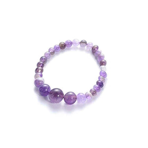 Amethyst jewellery set, bracelet and necklace, view 3
